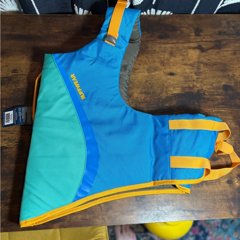 RuffWear Turquoise and Blue Dog Life Jacket